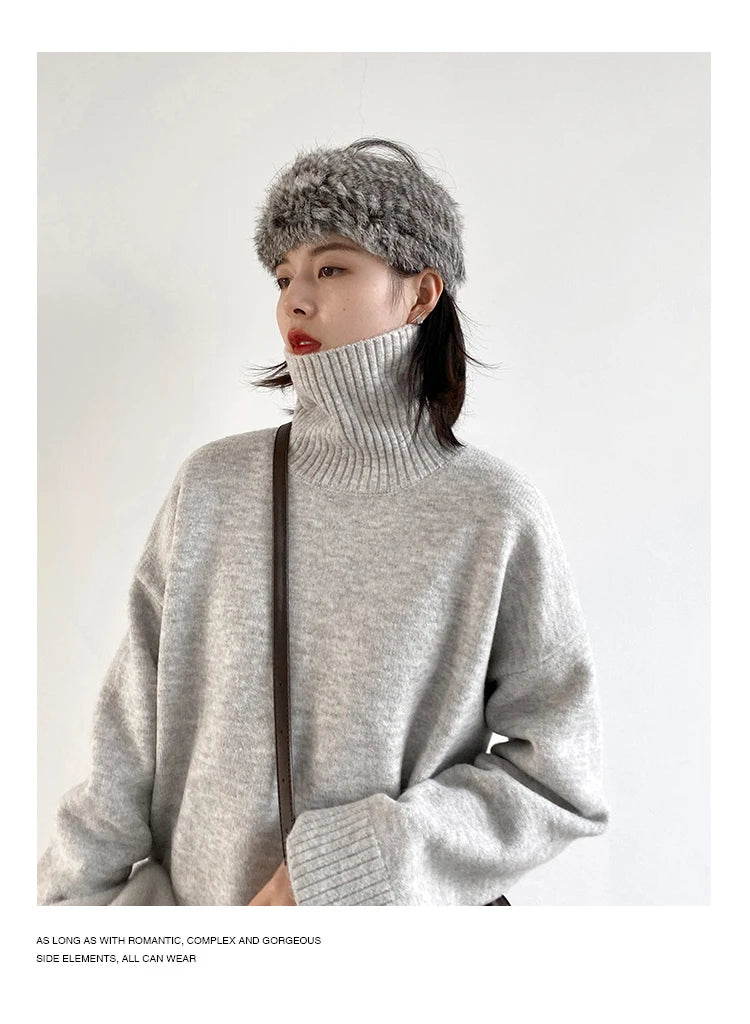 Korean Turtleneck Sweater – Winter 2025 Collection