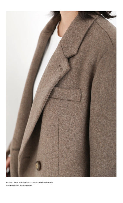 Wool Blend Mid-Long Coat – Autumn/Winter 2025
