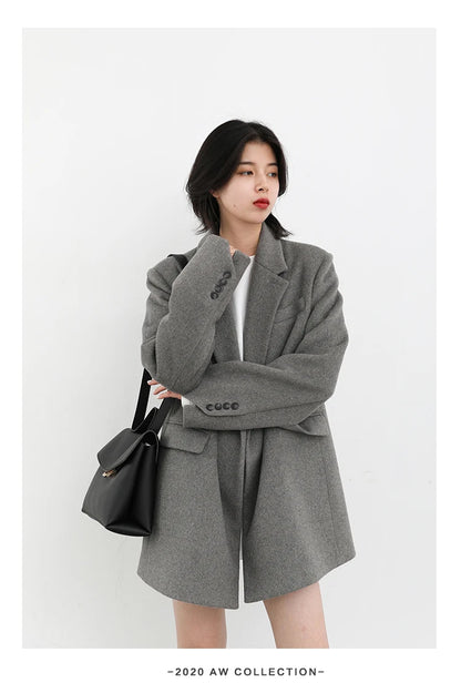Wool Blend Mid-Long Coat – Autumn/Winter 2025
