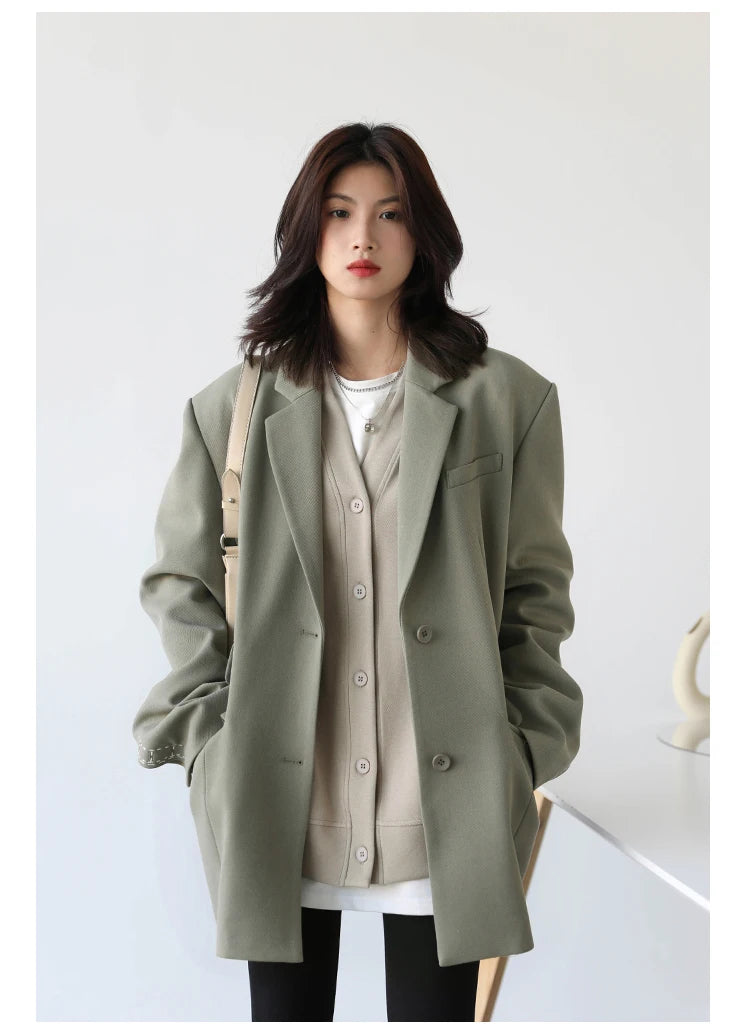 Korean V-Neck Sweatshirt – Autumn/Winter 2025