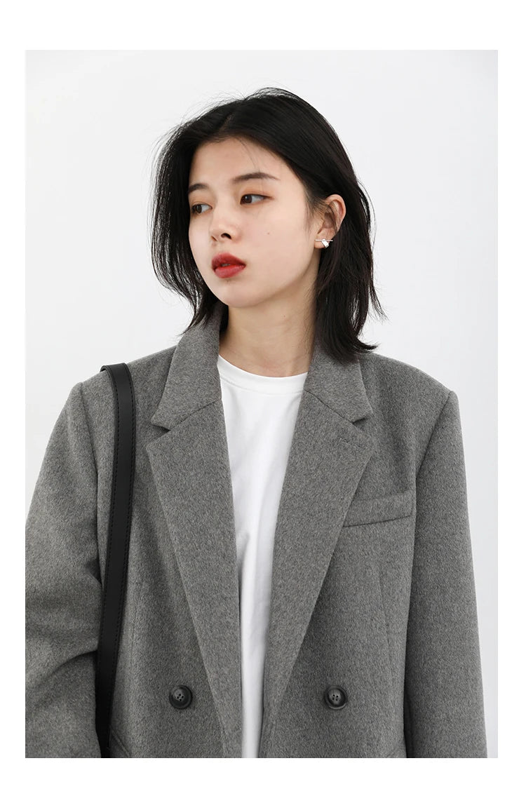Wool Blend Mid-Long Coat – Autumn/Winter 2025