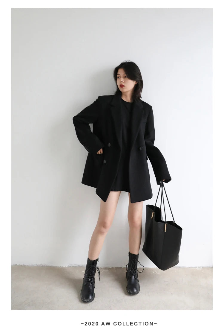 Wool Blend Mid-Long Coat – Autumn/Winter 2025