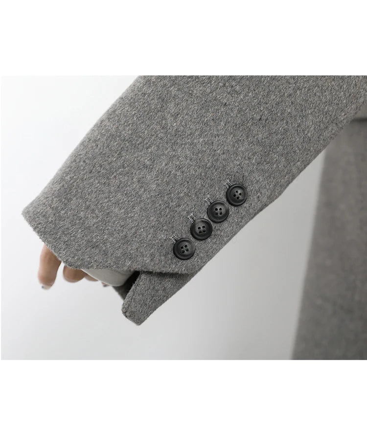 Wool Blend Mid-Long Coat – Autumn/Winter 2025