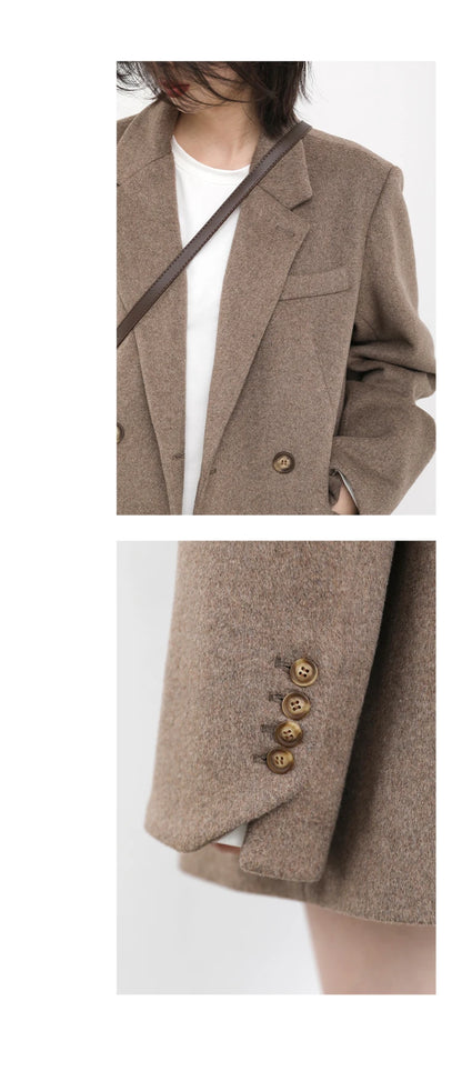 Wool Blend Mid-Long Coat – Autumn/Winter 2025