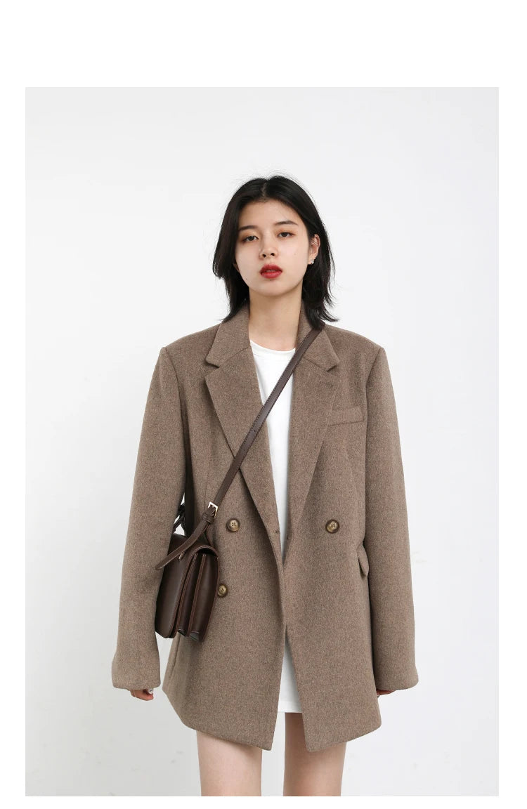 Wool Blend Mid-Long Coat – Autumn/Winter 2025