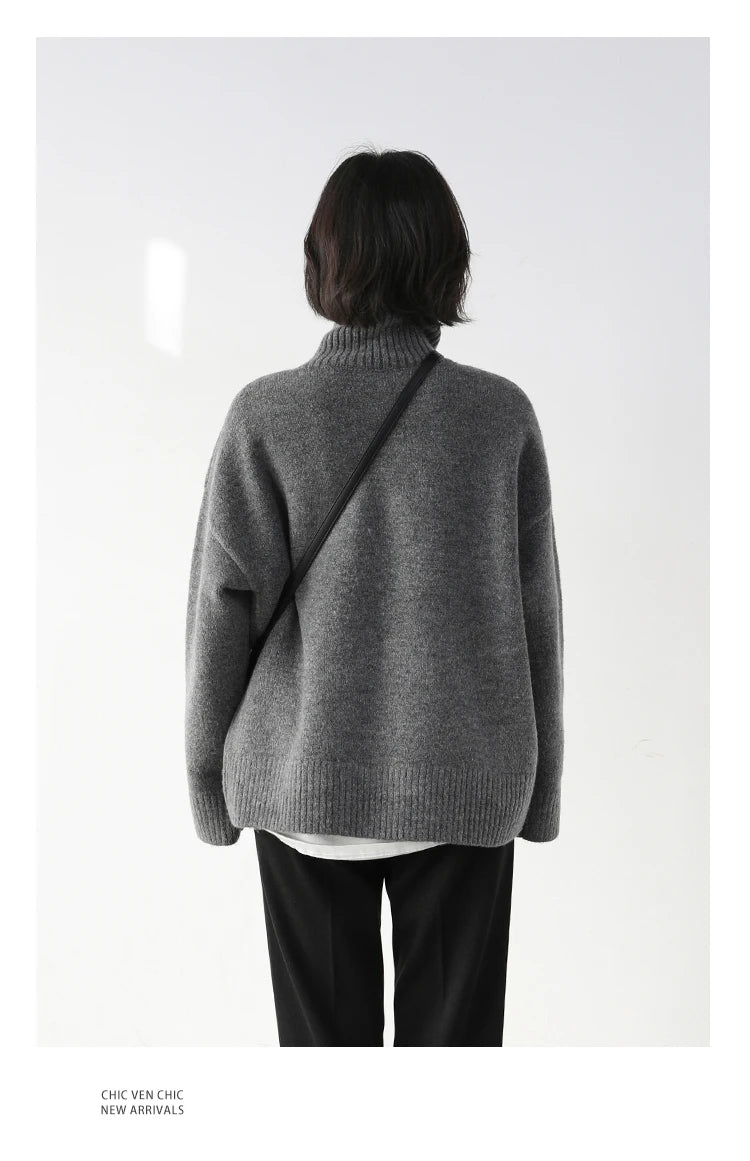Korean Turtleneck Sweater – Winter 2025 Collection
