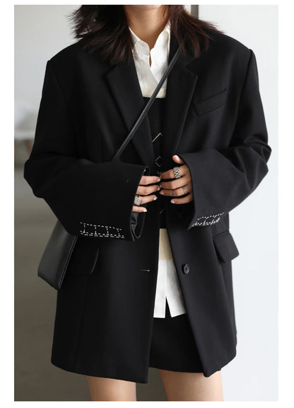 Embroidered Cuff Blazer – Winter Collection