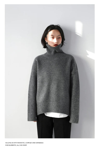Korean Turtleneck Sweater – Winter 2025 Collection