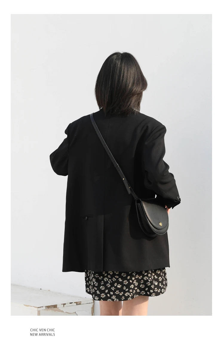 Double-Breasted Blazer – Classic Office Edition