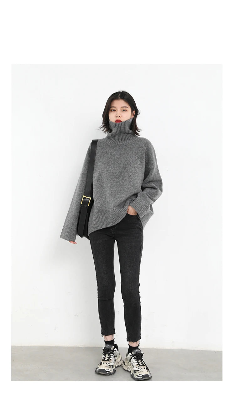 Korean Turtleneck Sweater – Winter 2025 Collection