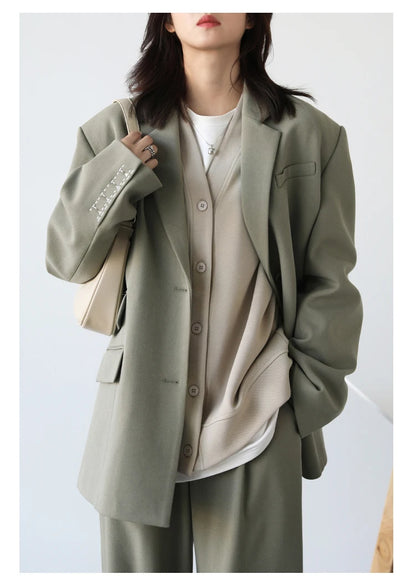 Korean V-Neck Sweatshirt – Autumn/Winter 2025