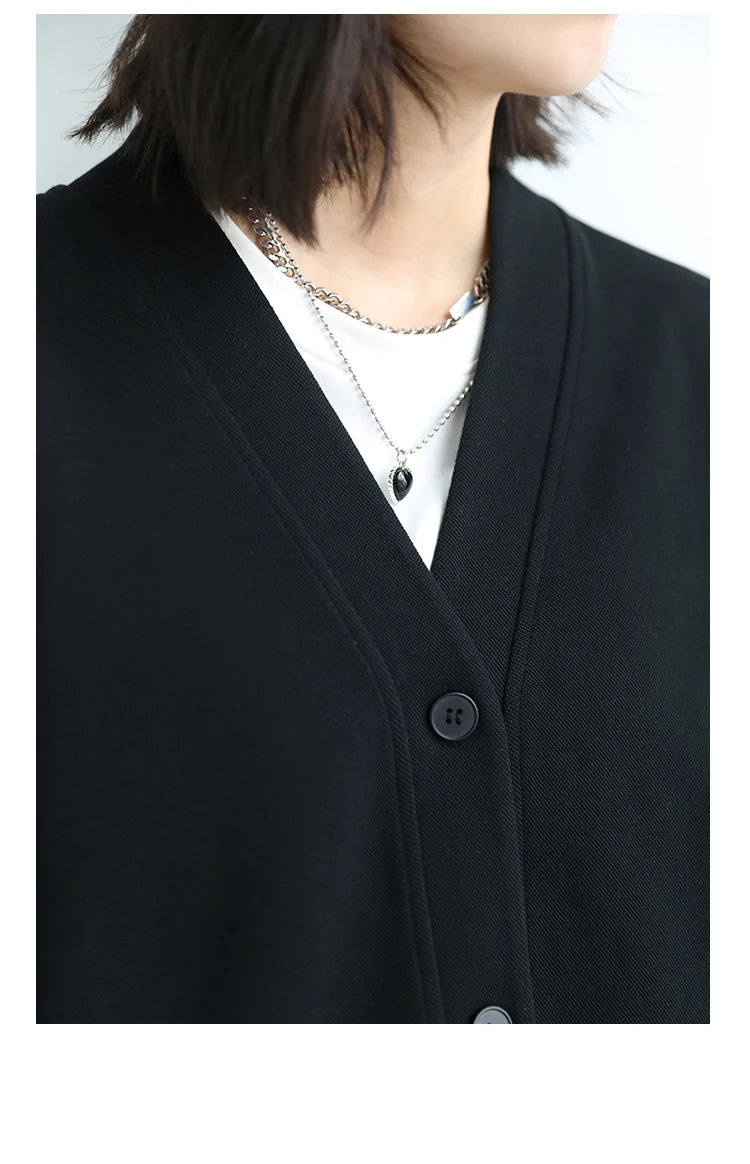 Korean V-Neck Sweatshirt – Autumn/Winter 2025