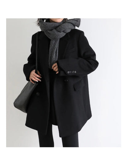 Wool Blend Mid-Long Coat – Autumn/Winter 2025