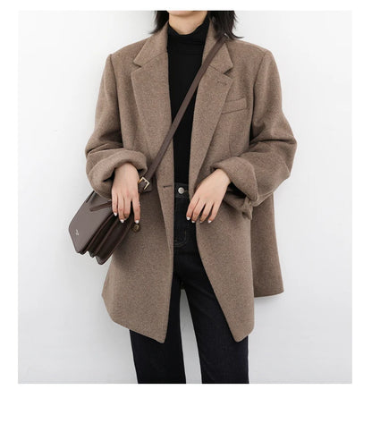 Wool Blend Mid-Long Coat – Autumn/Winter 2025