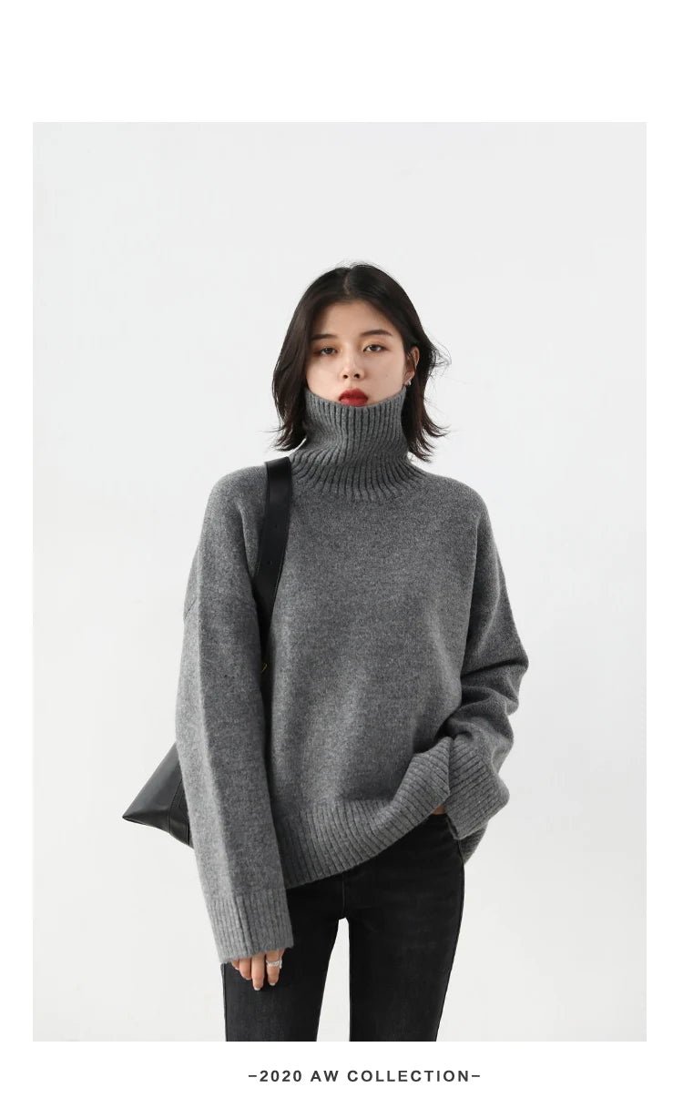 Korean Turtleneck Sweater – Winter 2025 Collection