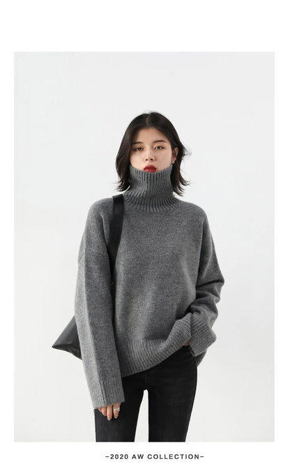 Korean Turtleneck Sweater – Winter 2025 Collection