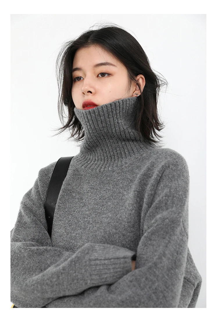 Korean Turtleneck Sweater – Winter 2025 Collection