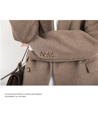 Wool Blend Mid-Long Coat – Autumn/Winter 2025