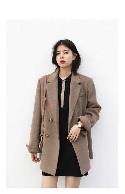 Wool Blend Mid-Long Coat – Autumn/Winter 2025