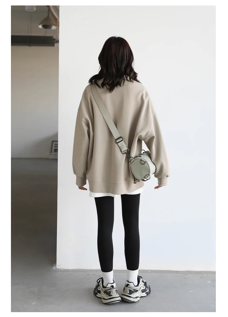 Korean V-Neck Sweatshirt – Autumn/Winter 2025