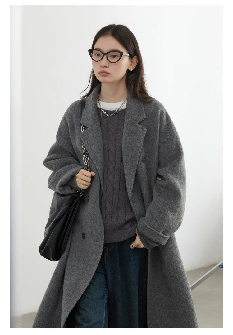 Double-Breasted Wool Coat – Autumn/Winter 2025