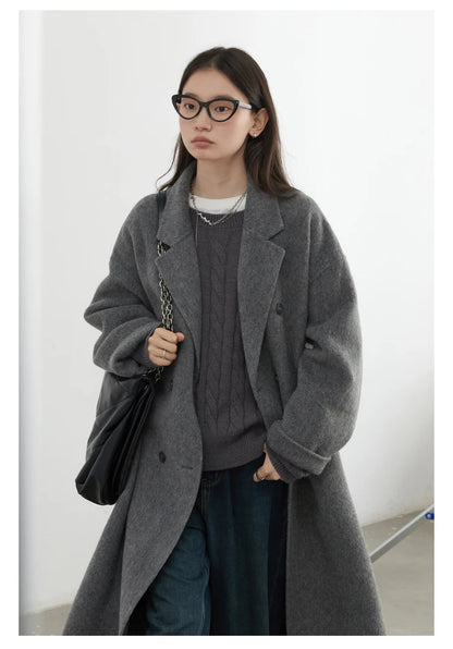 Double-Breasted Wool Coat – Autumn/Winter 2025