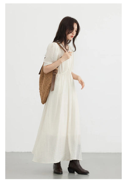 Vintage Puff Sleeve Dress – Summer 2025 Collection