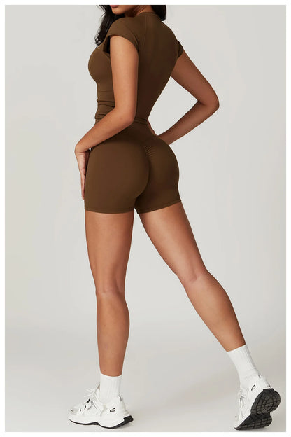 High Waist Push-Up Yoga Shorts