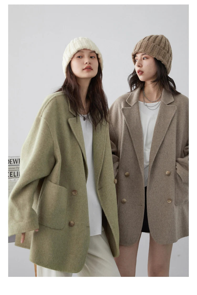 Double-Breasted Wool Coat – Winter 2025