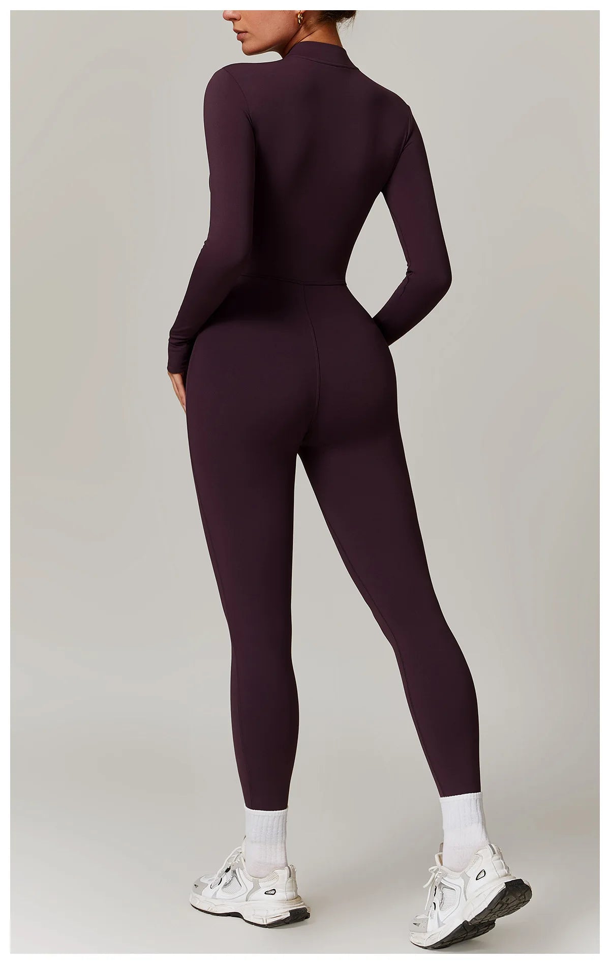 Women’s Velvet Yoga Jumpsuit – Soft Stretch Fitness Bodysuit