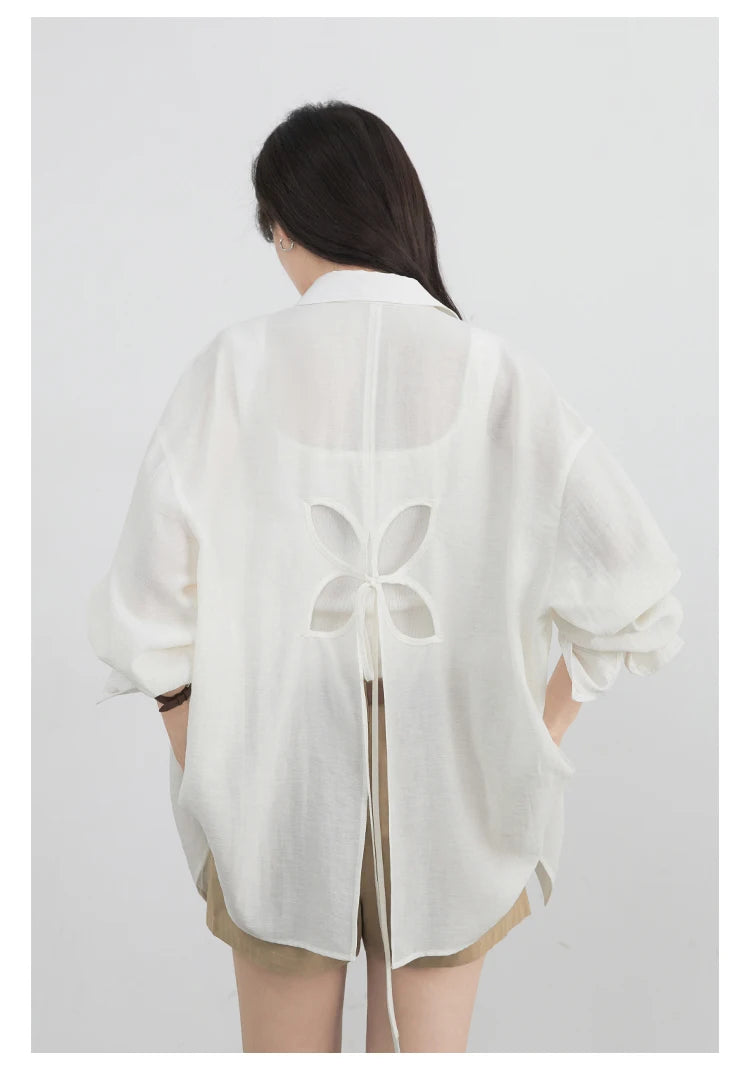 Hollow Back Blouse – Spring/Summer 2025 Collection