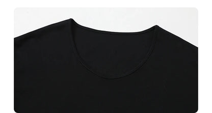 Casual U-Neck Long Sleeve Tee – Spring/Autumn 2025 Collection