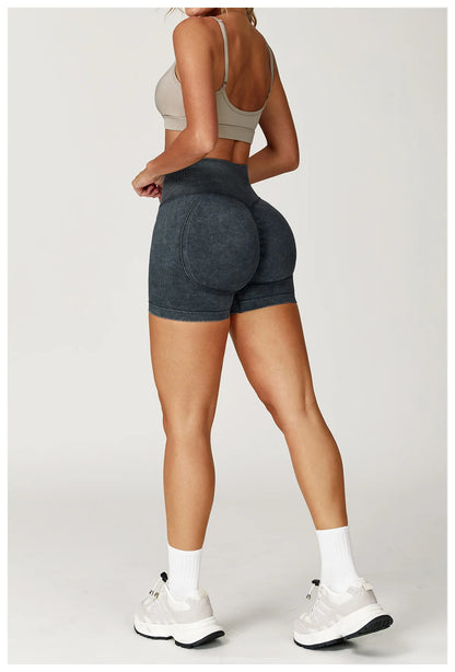 Seamless High Waist Yoga Shorts