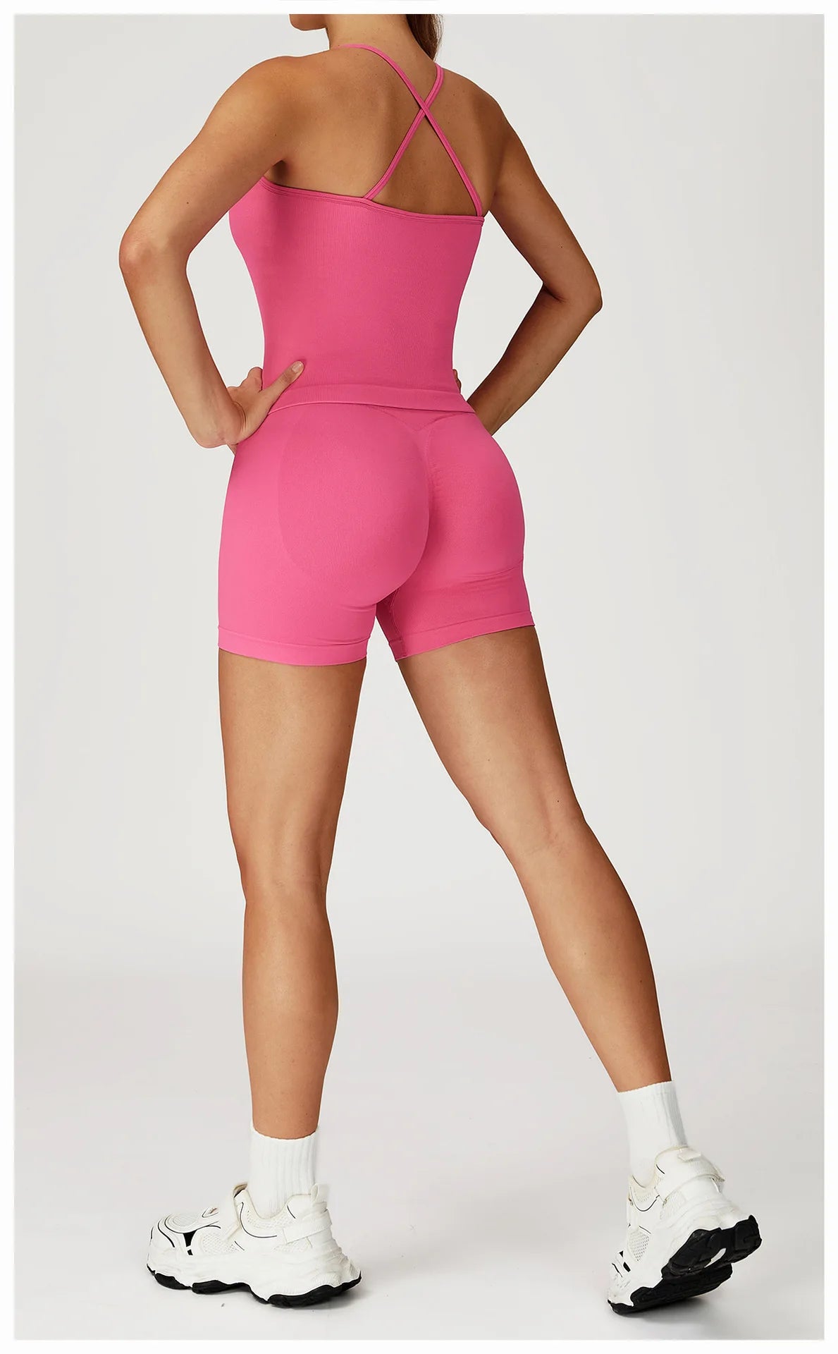 Women’s 2PCS Seamless Yoga Set – Zipper Long Sleeve Crop Top and High Waist Leggings