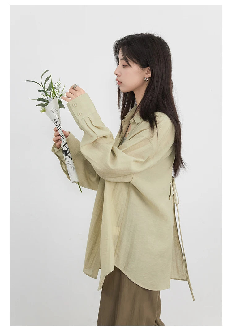 Hollow Back Blouse – Spring/Summer 2025 Collection