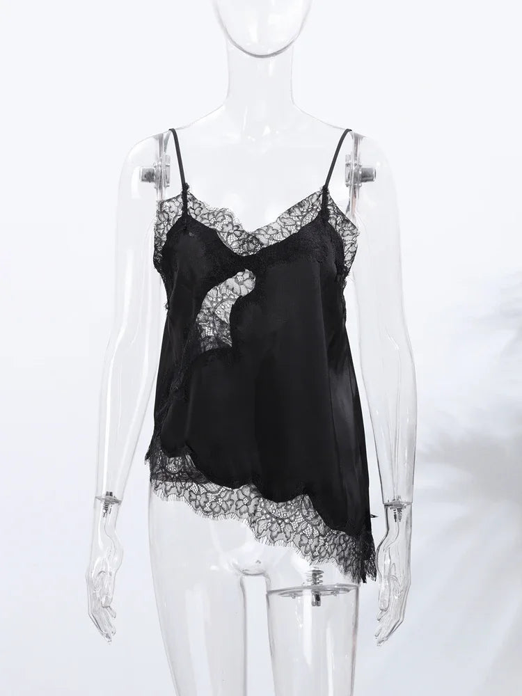 Lace Satin Camisole – Summer Party Top