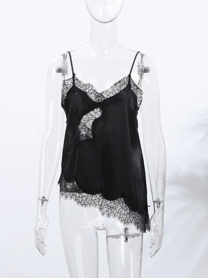 Lace Satin Camisole – Summer Party Top