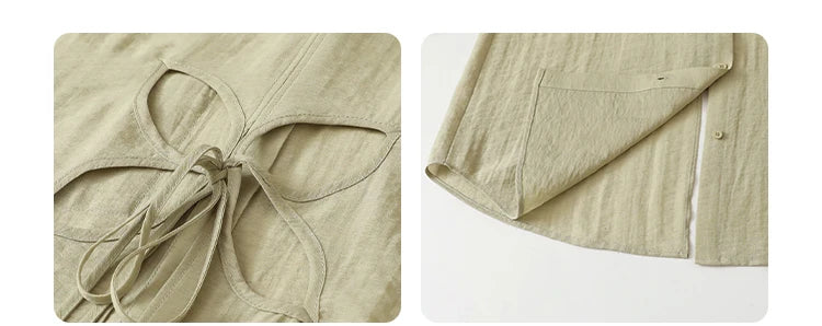 Hollow Back Blouse – Spring/Summer 2025 Collection