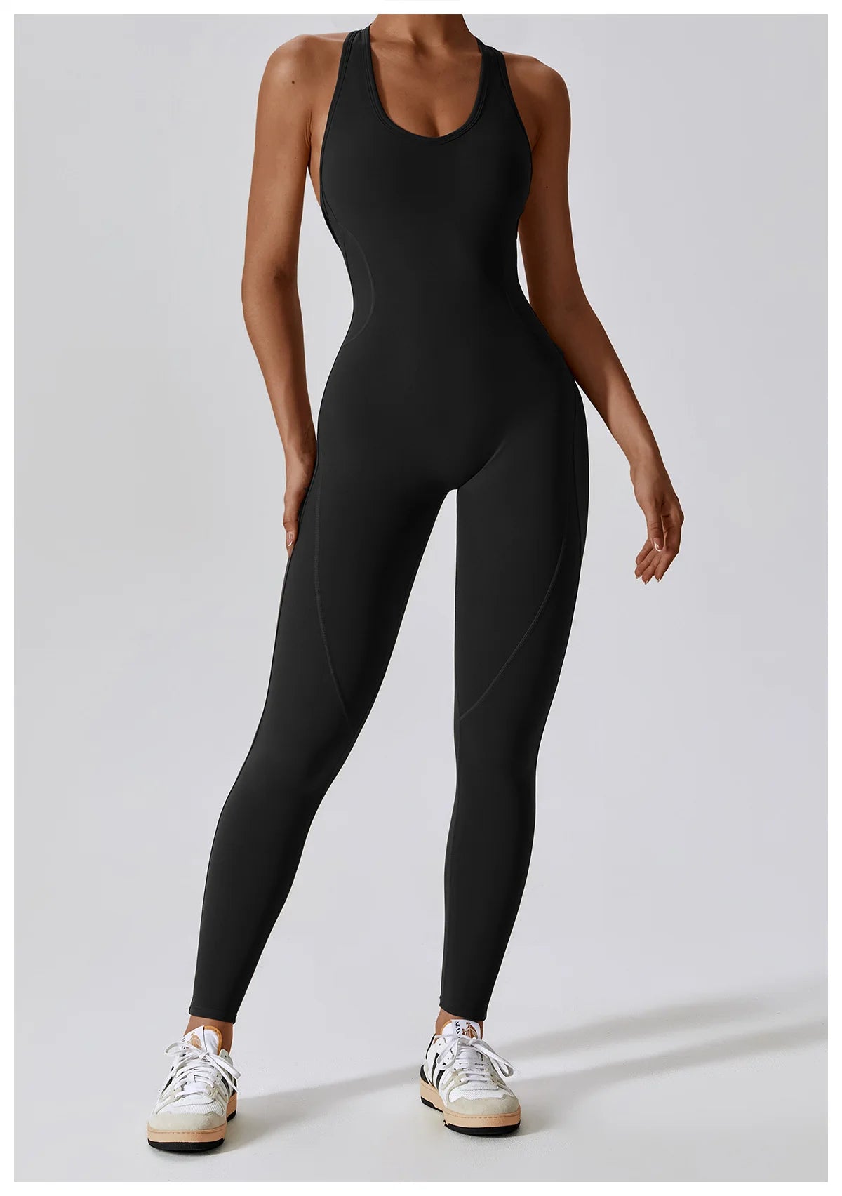 Women’s Yoga Jumpsuit – Push-Up Activewear Bodysuit
