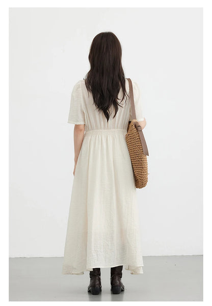 Vintage Puff Sleeve Dress – Summer 2025 Collection