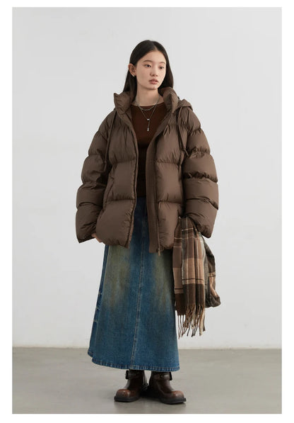 Hooded Puffer Down Coat – Autumn/Winter 2025 Collection