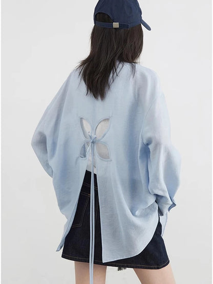 Hollow Back Blouse – Spring/Summer 2025 Collection