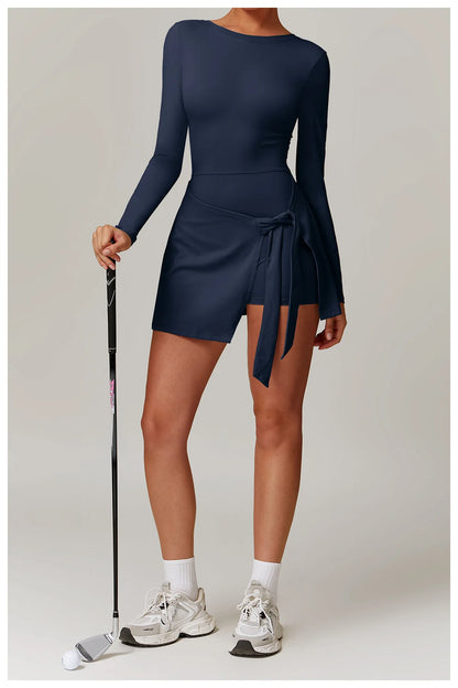 One-Piece Long Sleeve Yoga Jumpsuit