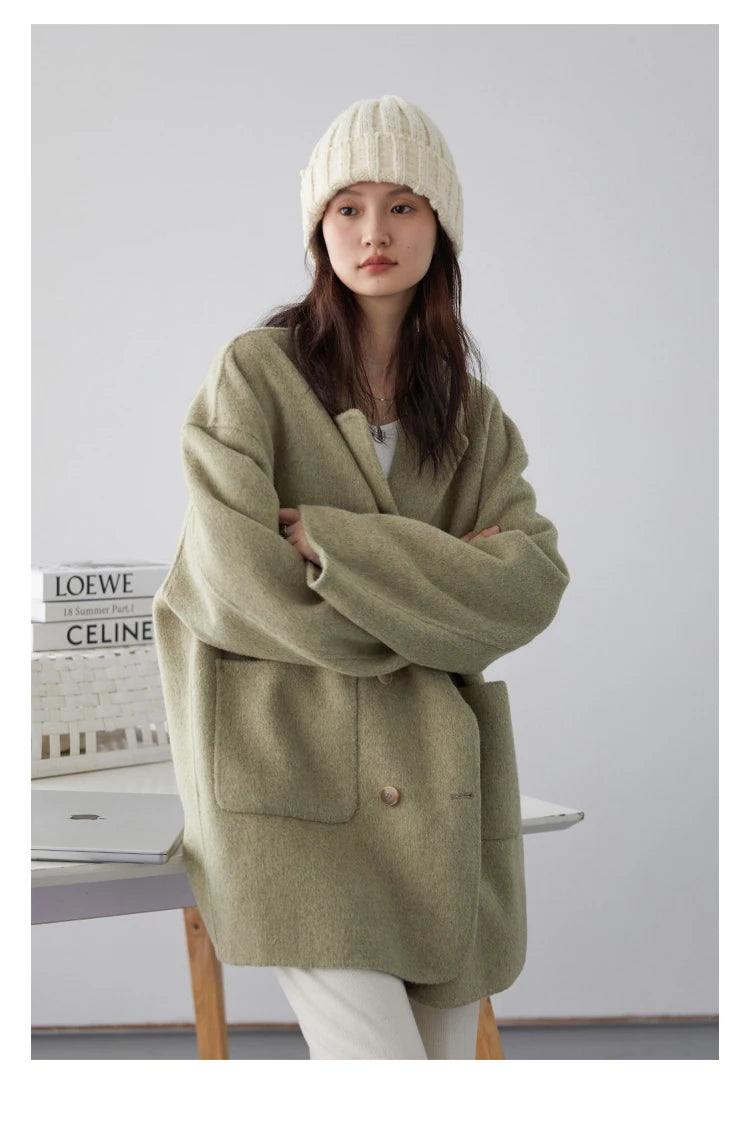 Double-Breasted Wool Coat – Winter 2025