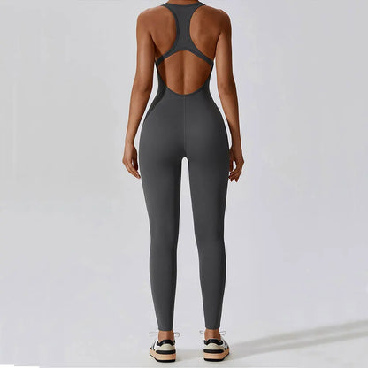 Women’s Yoga Jumpsuit – Push-Up Activewear Bodysuit