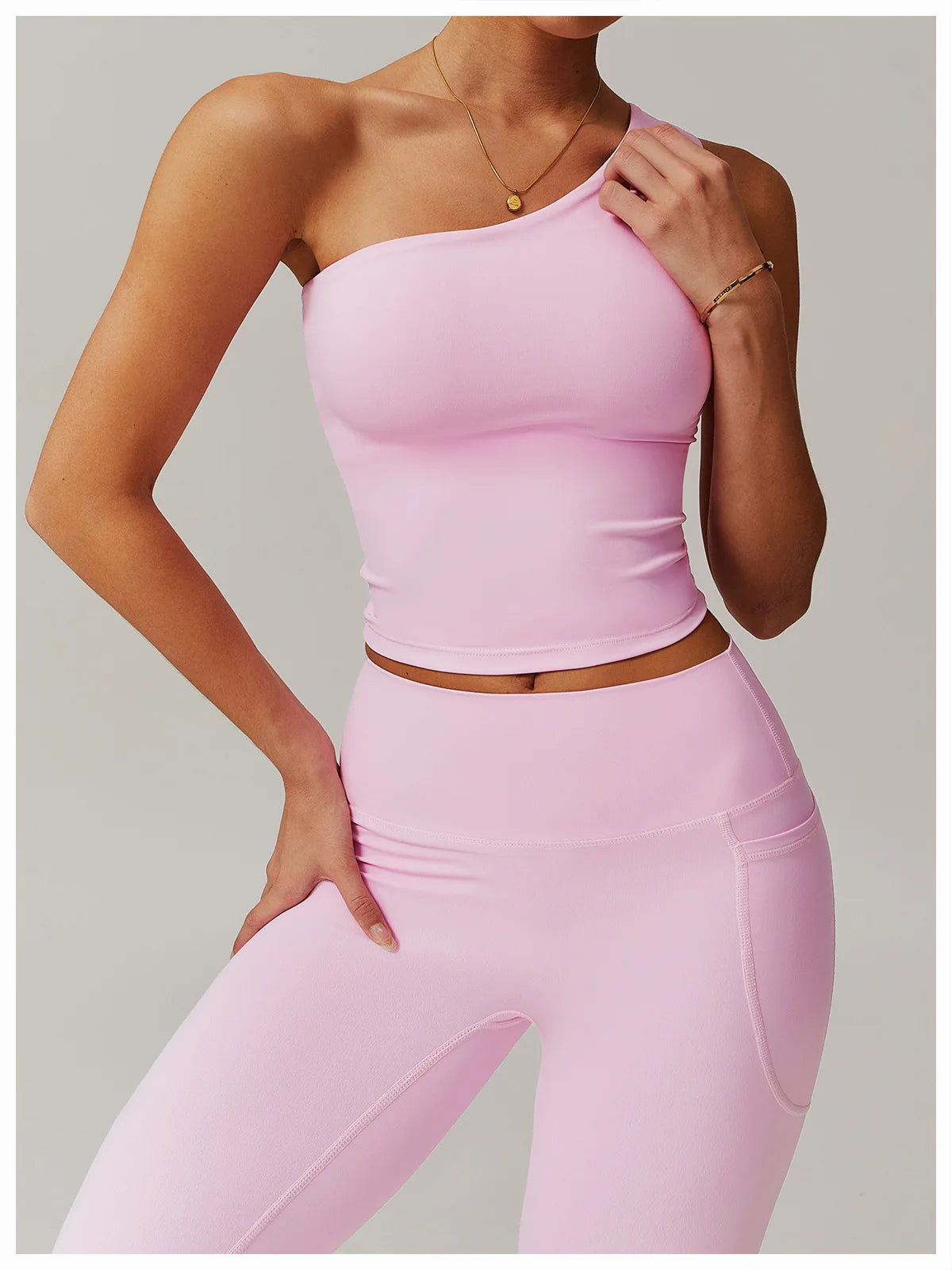 One Shoulder Sports Bra