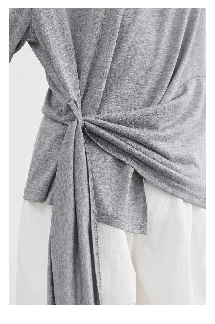 Elegant Long Sleeve Pullover Tee – Spring 2025 Collection