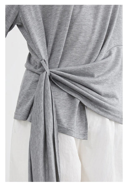 Elegant Long Sleeve Pullover Tee – Spring 2025 Collection