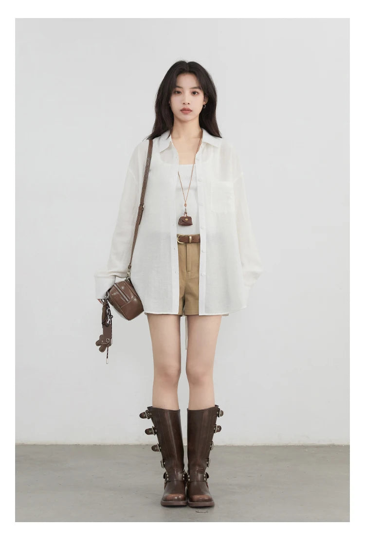 Hollow Back Blouse – Spring/Summer 2025 Collection