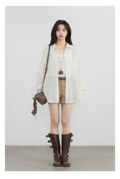 Hollow Back Blouse – Spring/Summer 2025 Collection